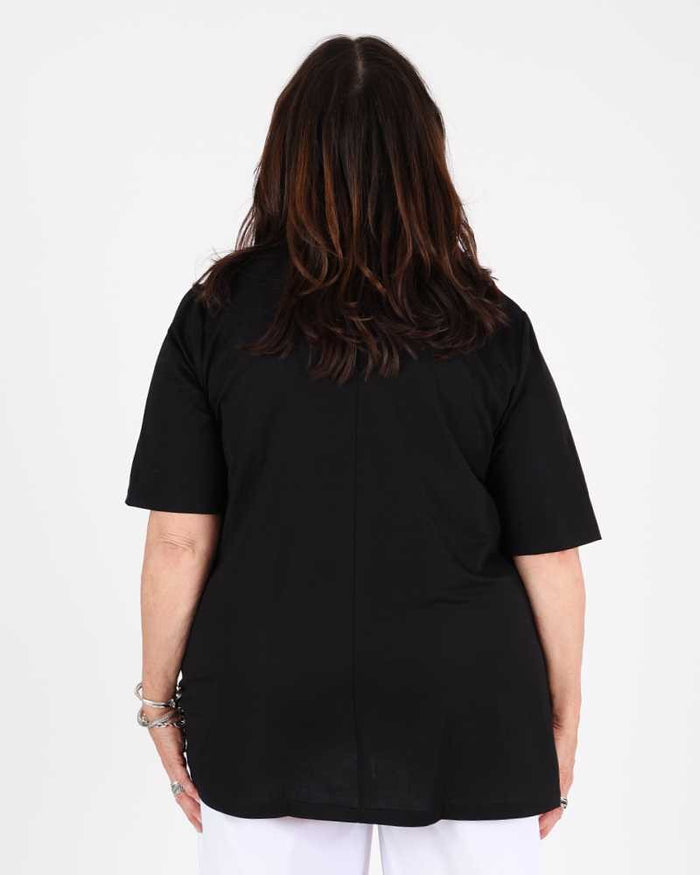 Graphic Red Tunic Niagara - G!Ozé