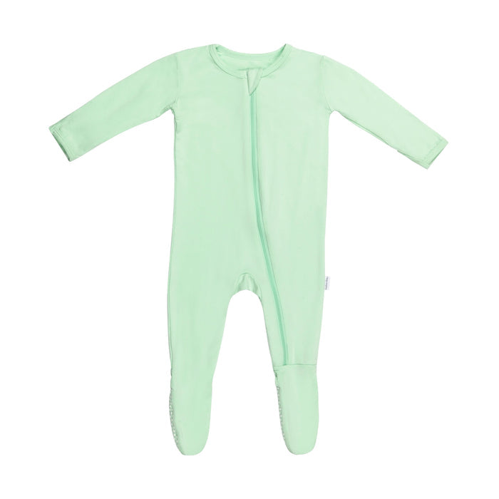 Green Zippered Footie