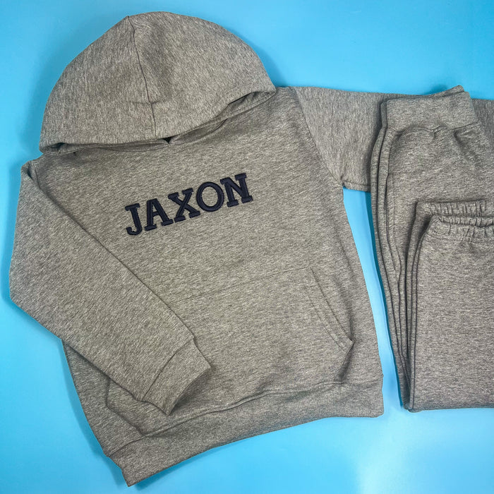 Grey Tracksuit with 3D font