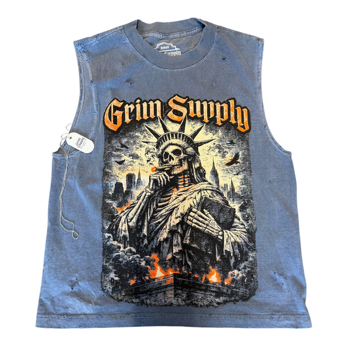 Grim Supply Liberty Muscle Tee ‘Blue’