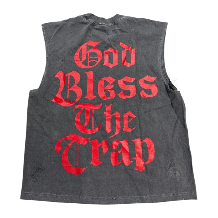 Grim Supply Pitbull Muscle Tee ‘Grey’