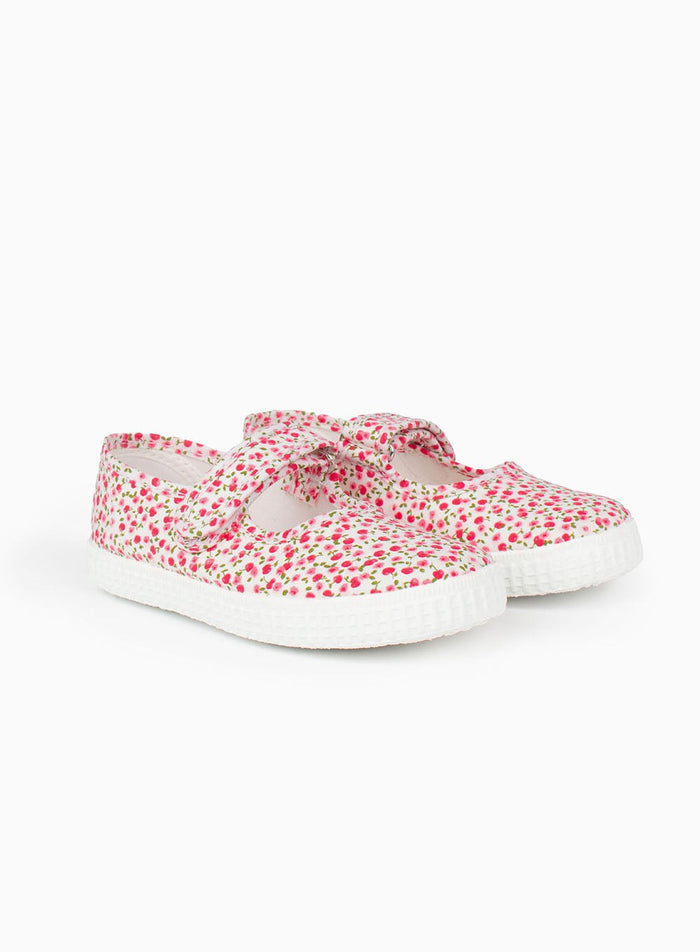 Hampton Canvas Canvas Shoes Hampton Canvas Martha Shoes in Red Cherry