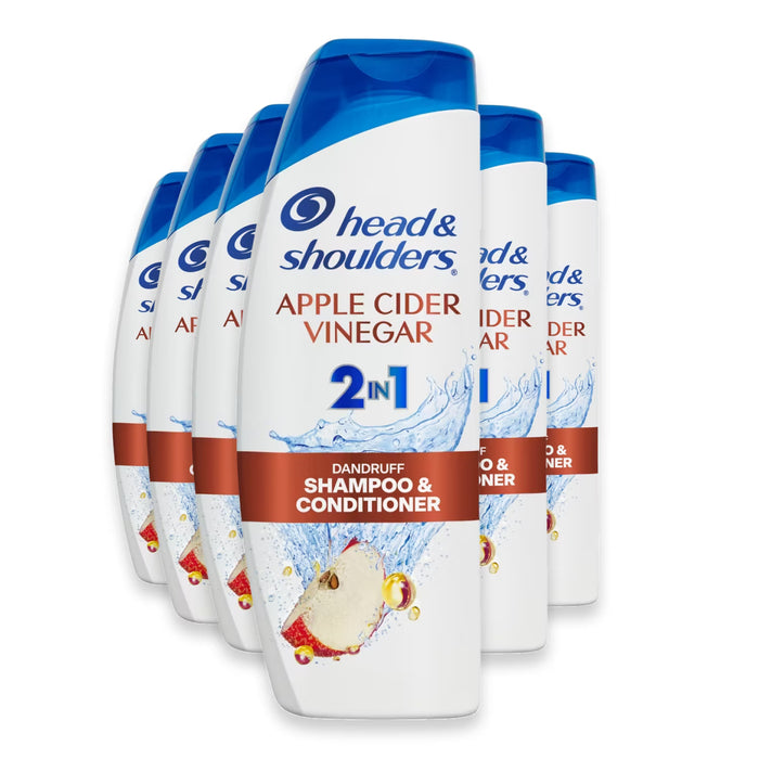 Head & Shoulders Apple Cider Vinegar 2-in-1 Dandruff Shampoo and Conditioner - 12.5 oz - 6 Pack