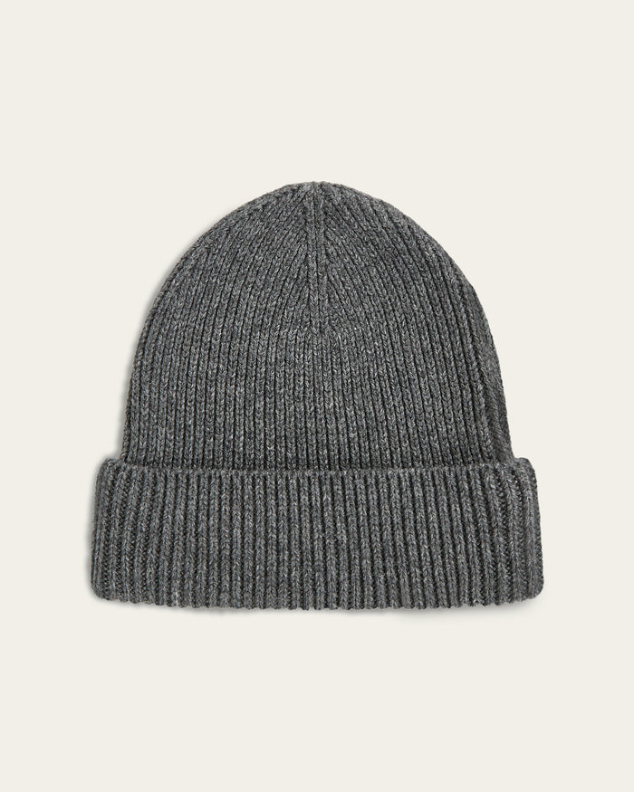 Heavy Seawool Beanie Dark Grey