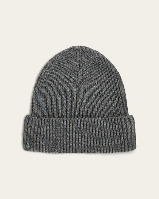 Heavy Seawool Beanie Dark Grey