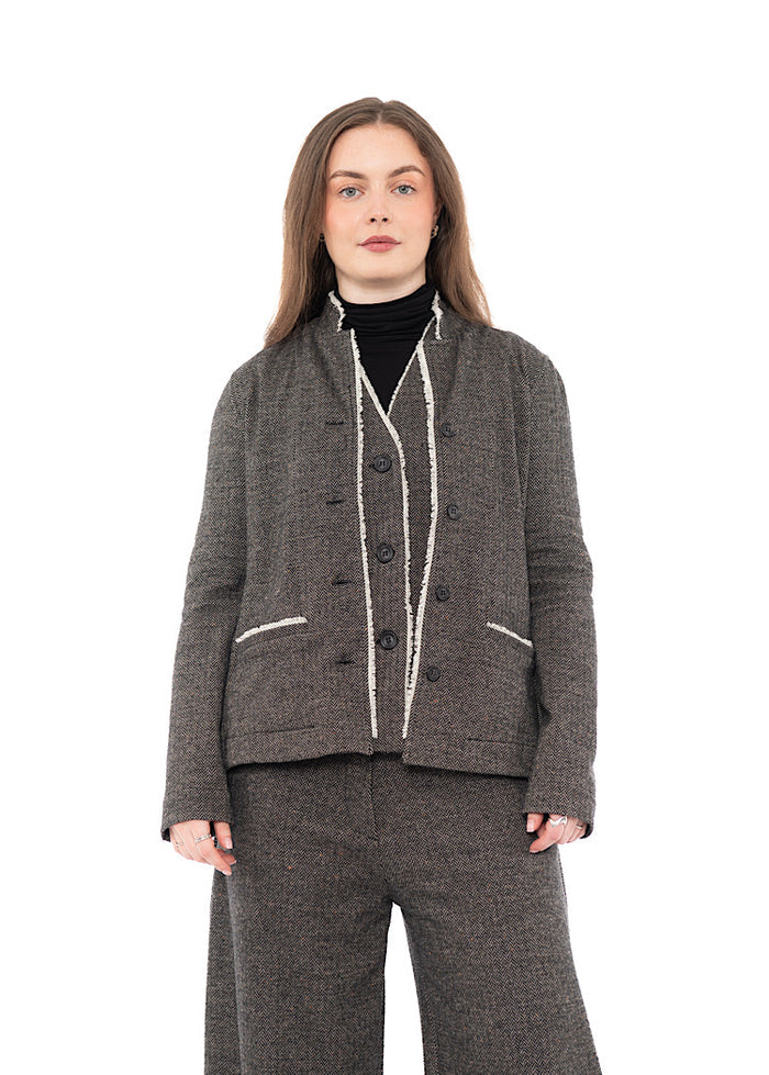 HERRINGBONE APRILE I JACKET