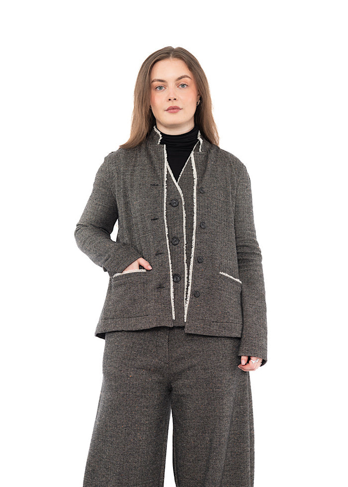 HERRINGBONE APRILE I JACKET