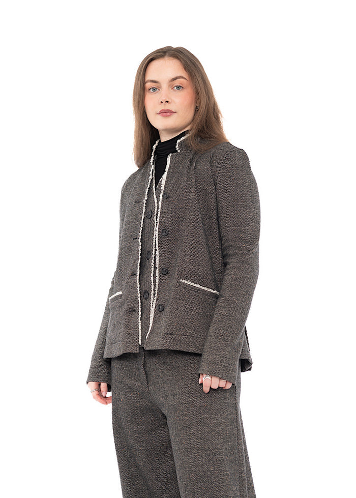 HERRINGBONE APRILE I JACKET