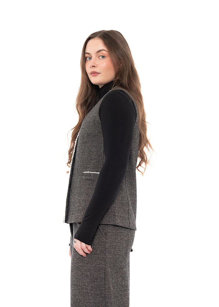 HERRINGBONE GENNY I WAISTCOAT