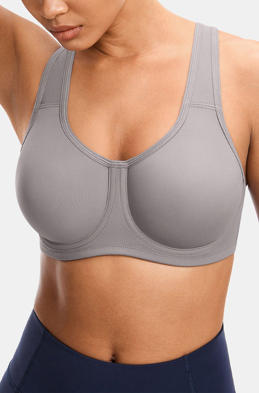 Women's High Impact Sports Bra Elephant Ash