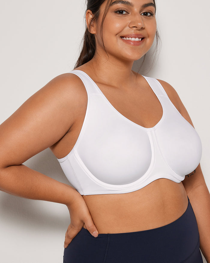 Women's High Impact Sports Bra White