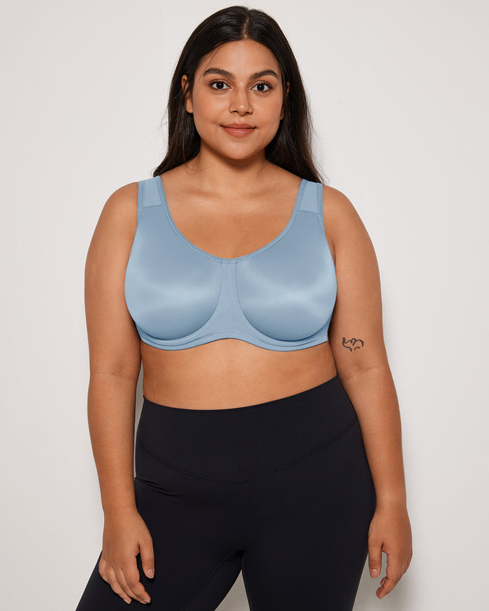 Women's High Impact Sports Bra lotus root grey