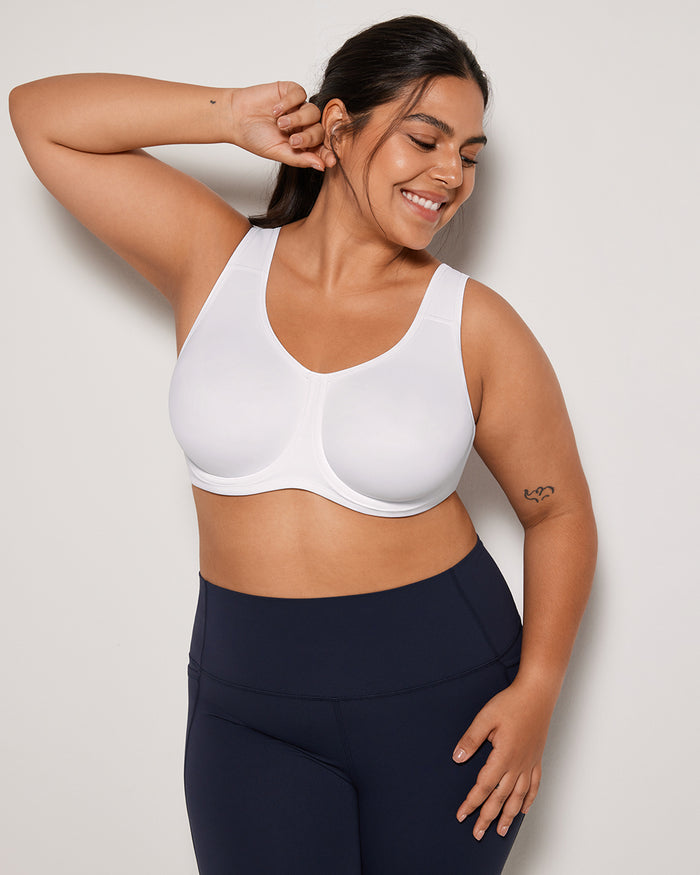 Women's High Impact Sports Bra White