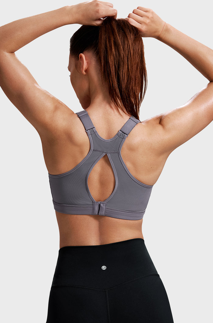 Women's High Neck Racerback Sports Bra The wild wood