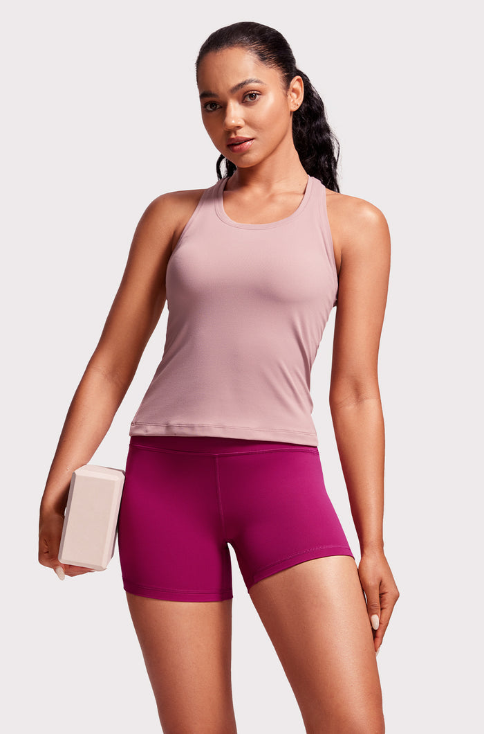 High Rise Basic Biker Shorts 4"