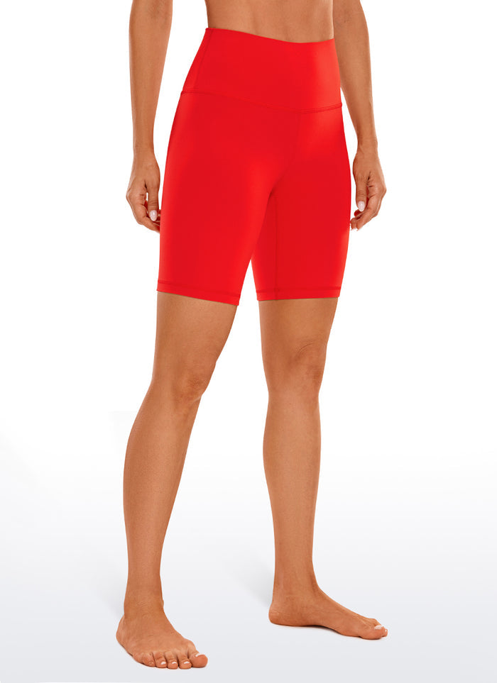 High Rise Basic Biker Shorts 8"