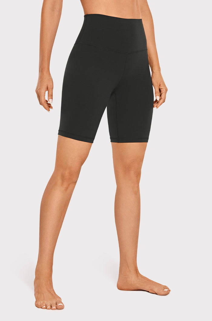 High Rise Basic Biker Shorts 8"