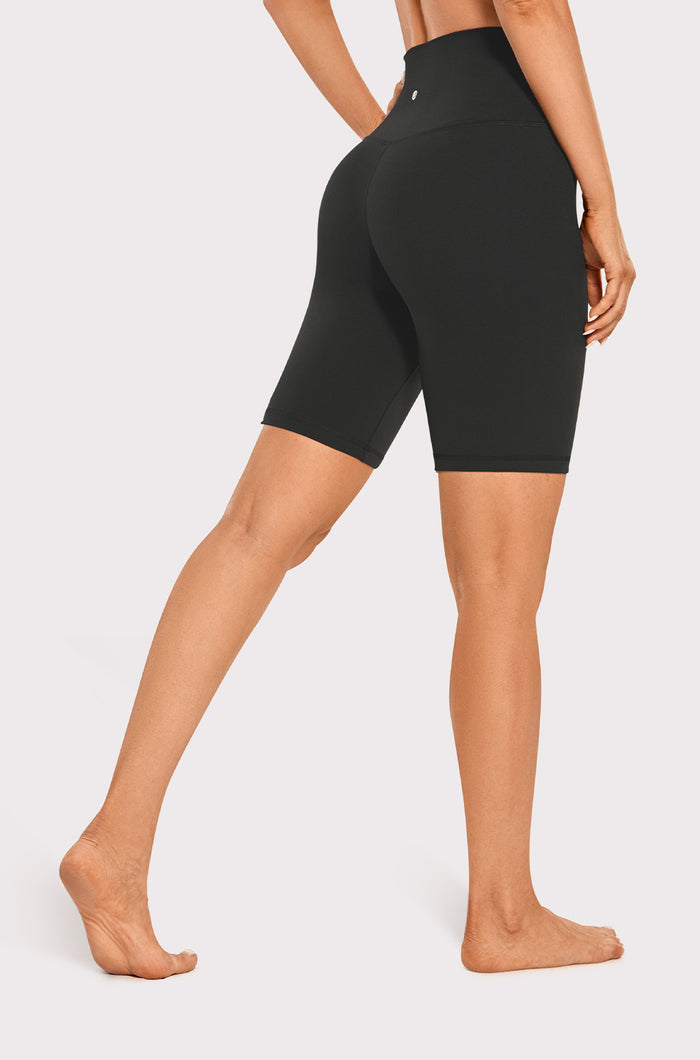 High Rise Basic Biker Shorts 8"