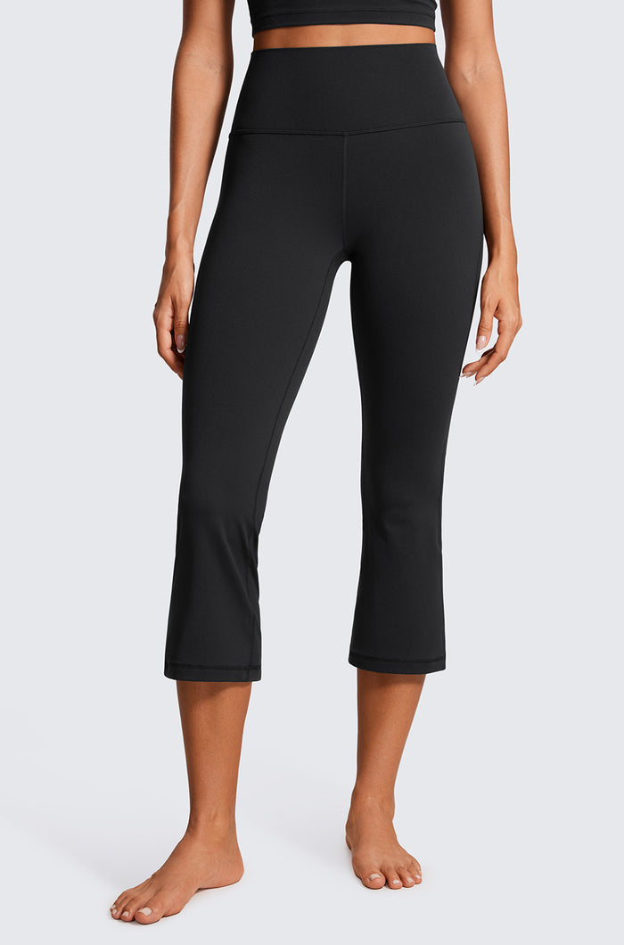 High Rise Flare Capris 23"