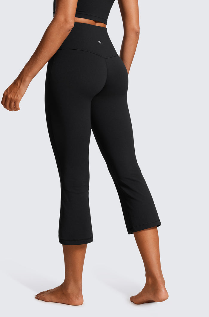High Rise Flare Capris 23"