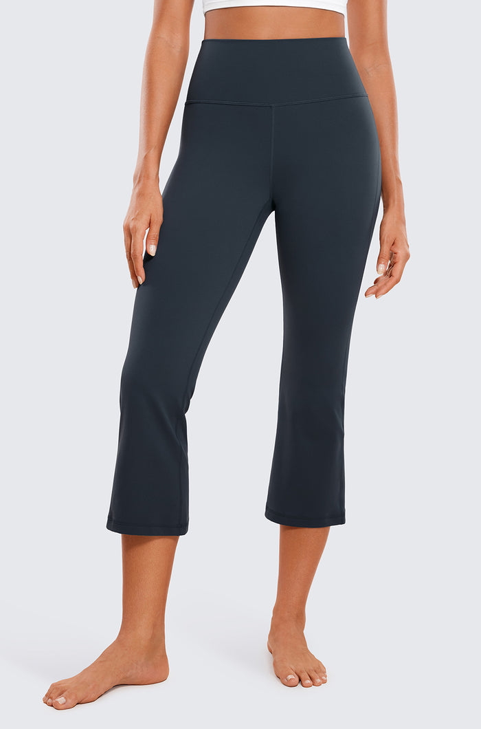 High Rise Flare Capris 23"