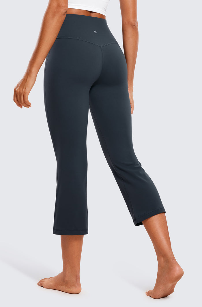 High Rise Flare Capris 23"