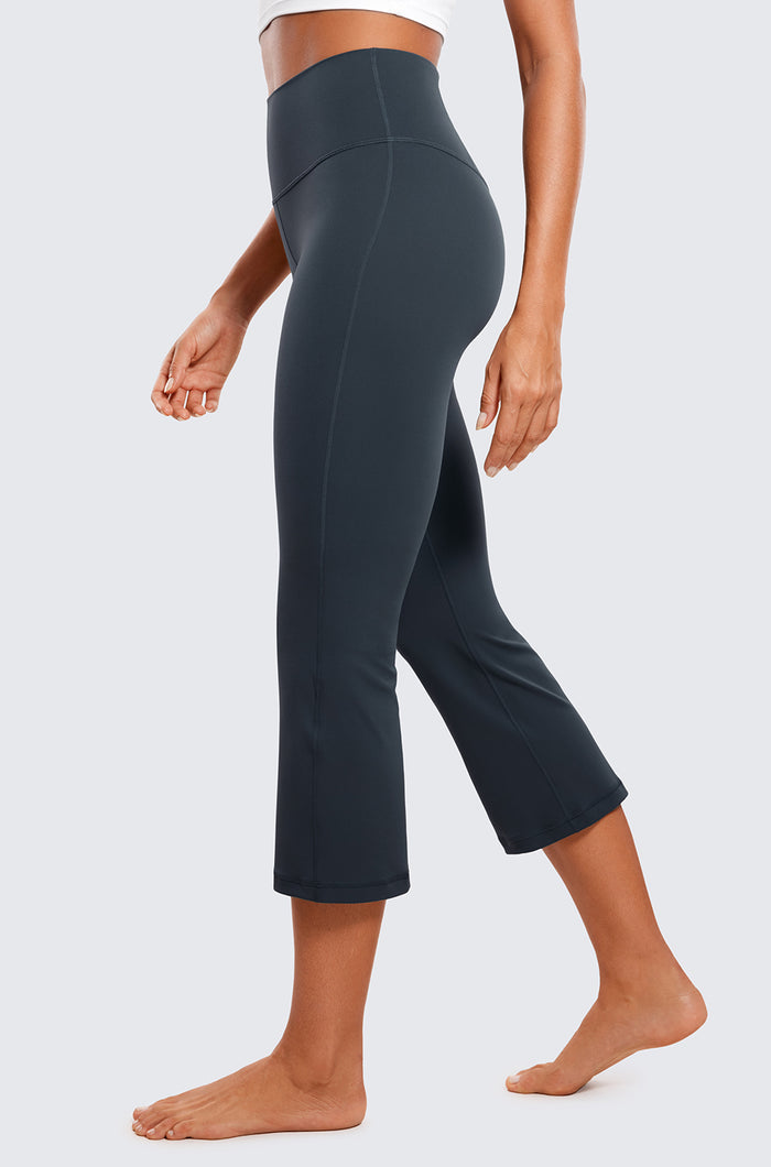 High Rise Flare Capris 23"