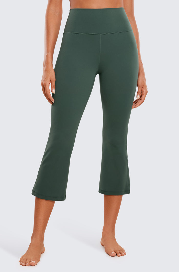 High Rise Flare Capris 23"
