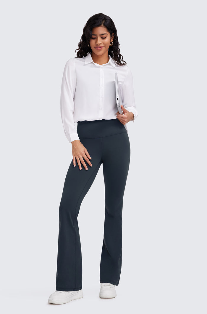 High Waist Flare Leggings 32"