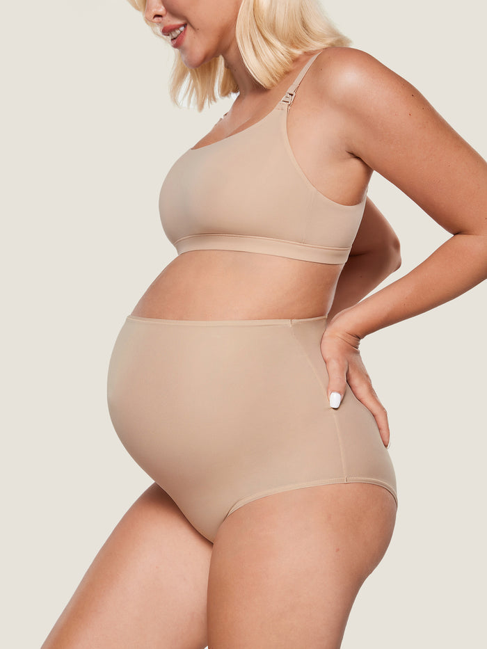 High Waist Full Coverage Maternity Panties 2 Pack