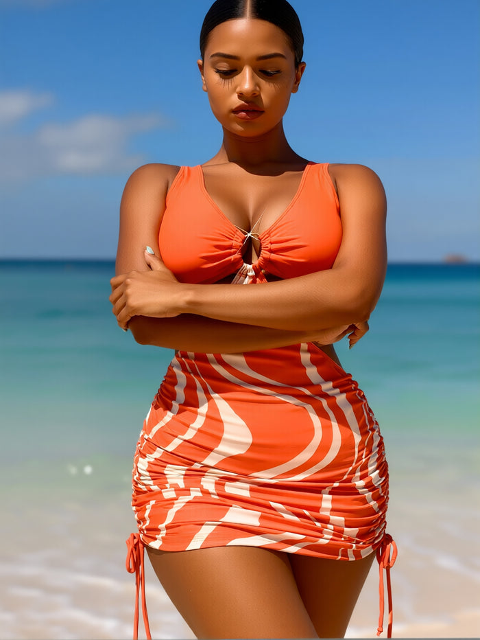 High Waisted Bikini Sets for Women Tummy Control Swimsuits Two Piece Sexy Modest Mesh Bathing Suit 2026