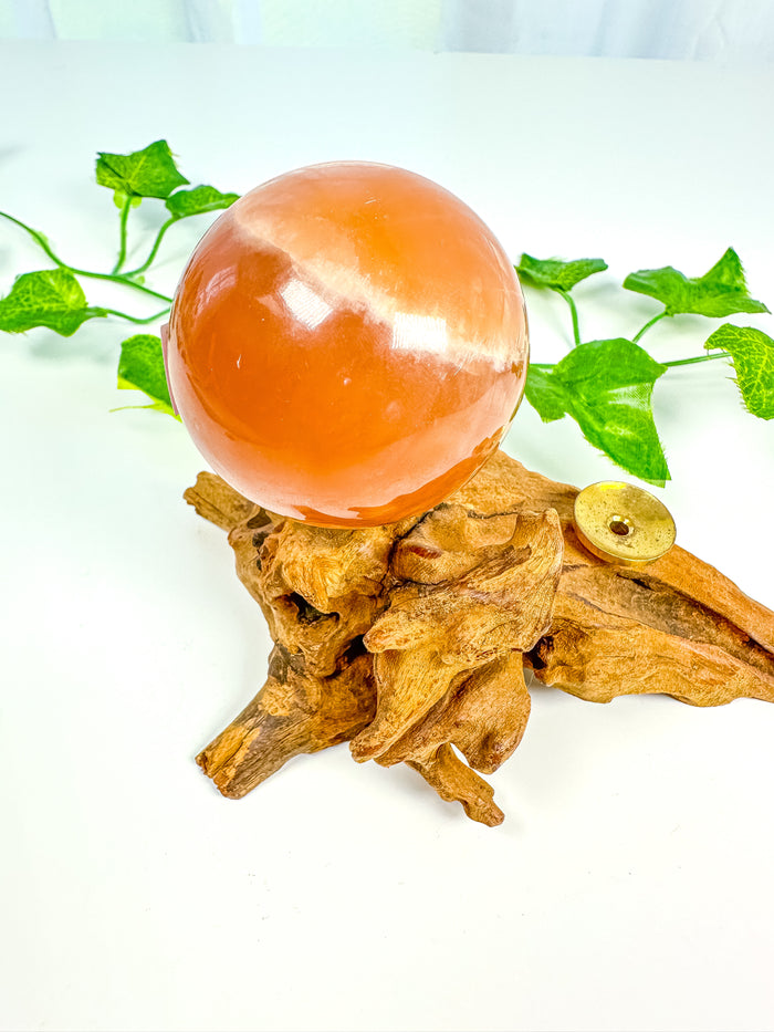 Honey Calcite Sphere (HC34)