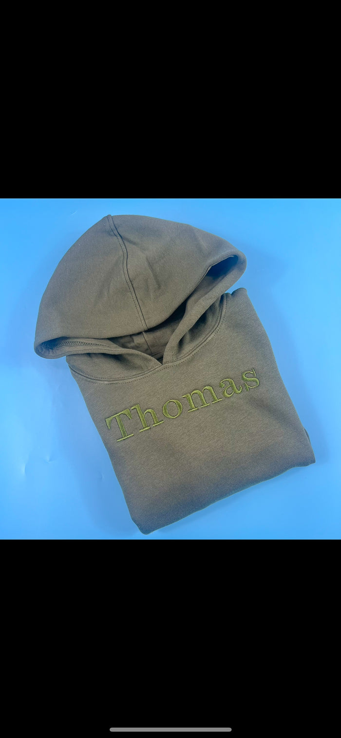 Hoodie with font of choice