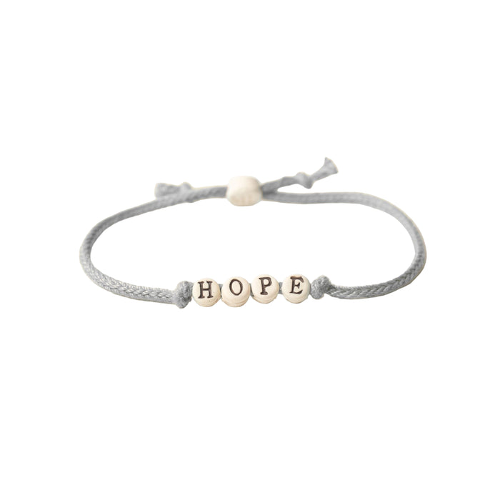 Hope Friendship Bracelet on Hand-woven Cord