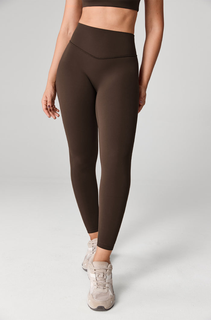 Women's Hugcurve Hidden Scrunch Butt Leggings 25" - No Front Seam Clay Brown
