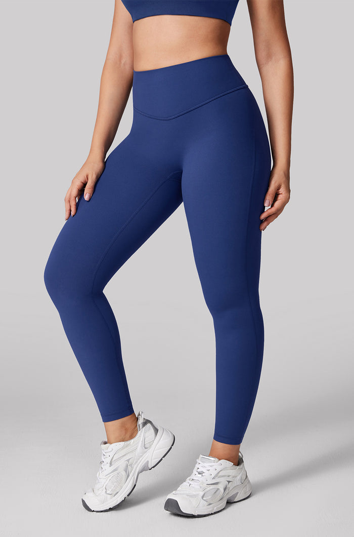 Women's Hugcurve Hidden Scrunch Butt Leggings 25" - No Front Seam Nightfall Blue