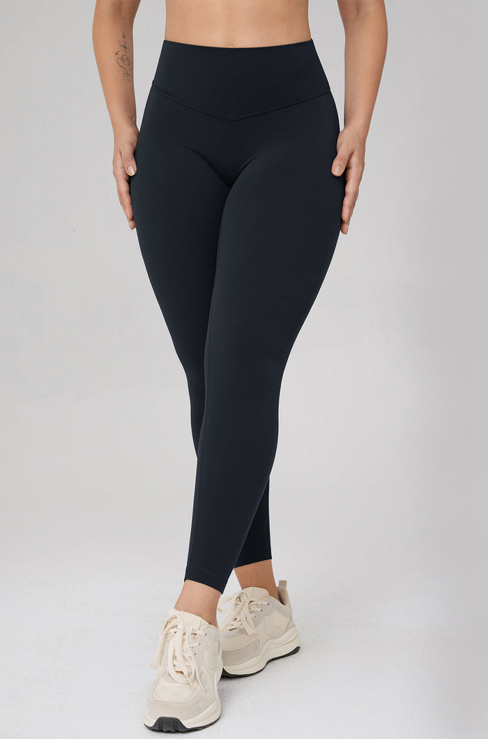 Women's Hugcurve No Front Seam Leggings 25" Black
