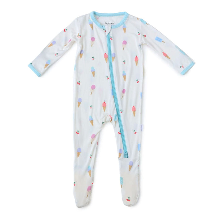 Ice Cream Zippered Footie