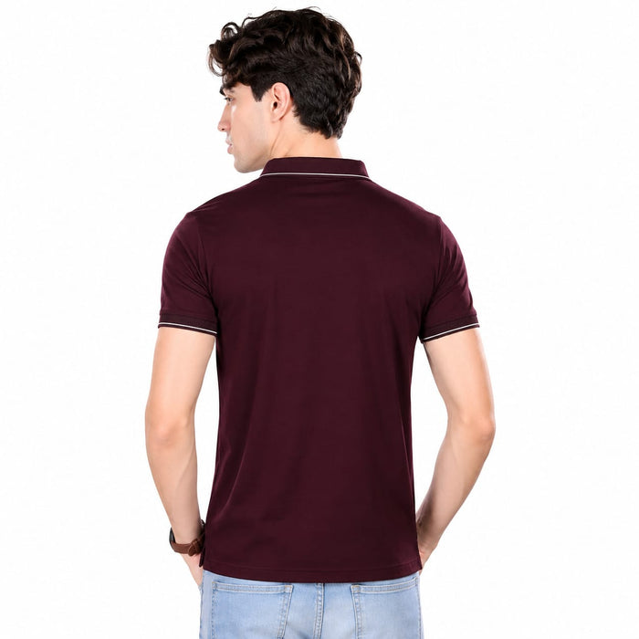 Imported HD Pique Lycra Fabric | Half Sleeve Collar T-Shirt | Regular Fit | GSM 220 | Casual & Daily Wear - ANS Billion