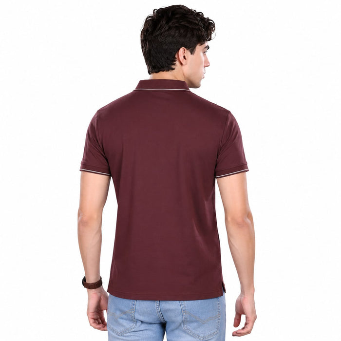Imported HD Pique Lycra Fabric | Half Sleeve Collar T-Shirt | Regular Fit | GSM 220 | Casual & Daily Wear