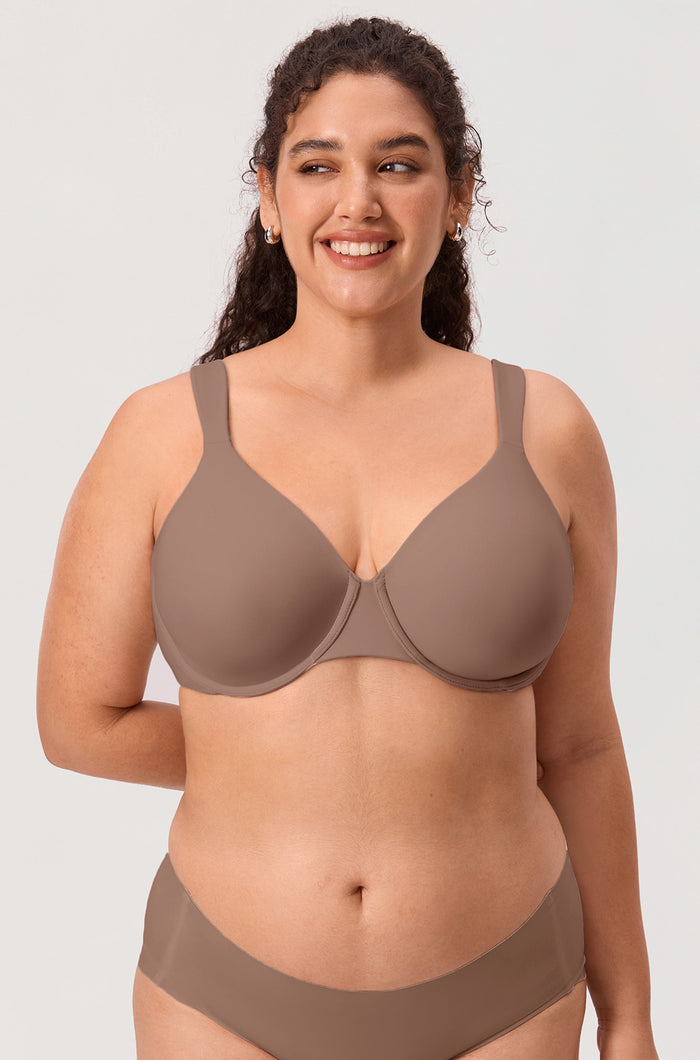 Women's Inbarely® Lift Full Coverage Seamless Bra Brown Purple