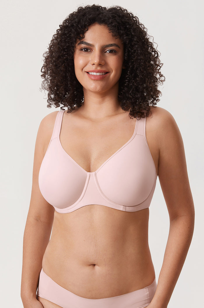 Women's Everyday Full Coverage Underwire Bra Gentle Rose