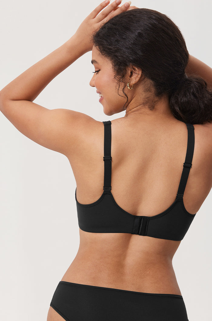 Women's Everyday Full Coverage Underwire Bra Black