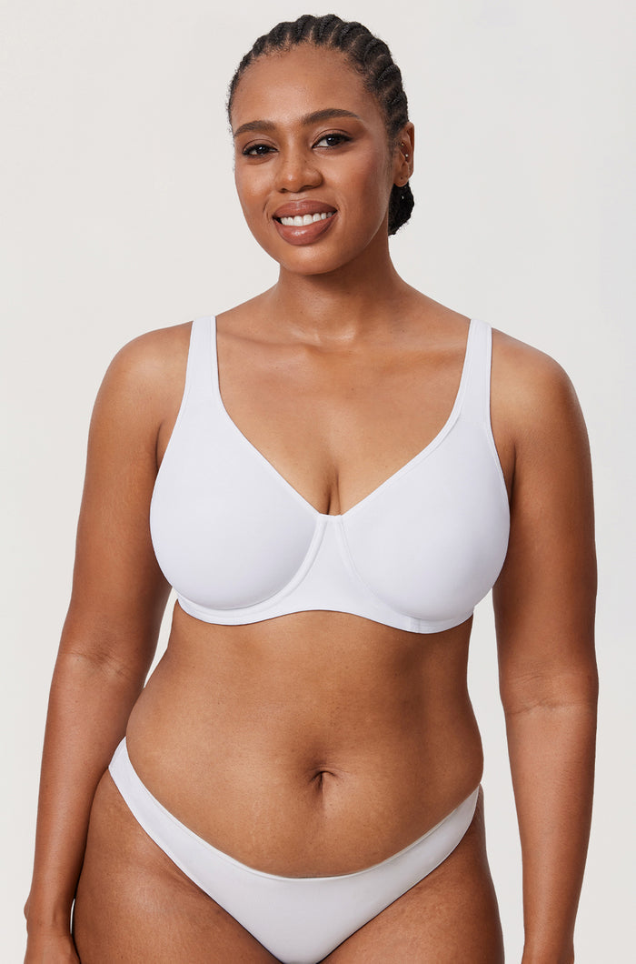 Women's Everyday Full Coverage Underwire Bra White