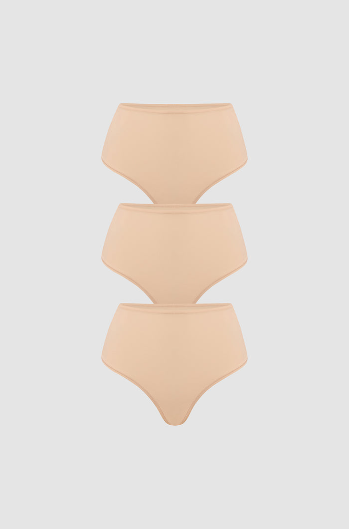 Warm Beige (3pack) / XXS