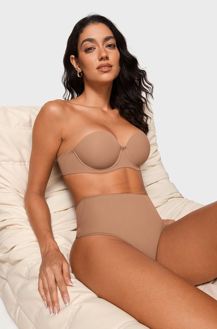 Women's Cozy High Waisted Thongs 3 Pack Gravel (3pack)