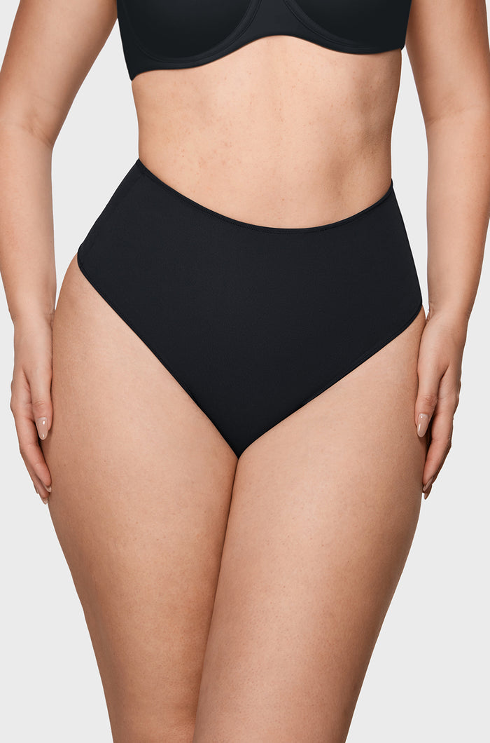 Women's Cozy High Waisted Thongs 3 Pack Basic (3pack)