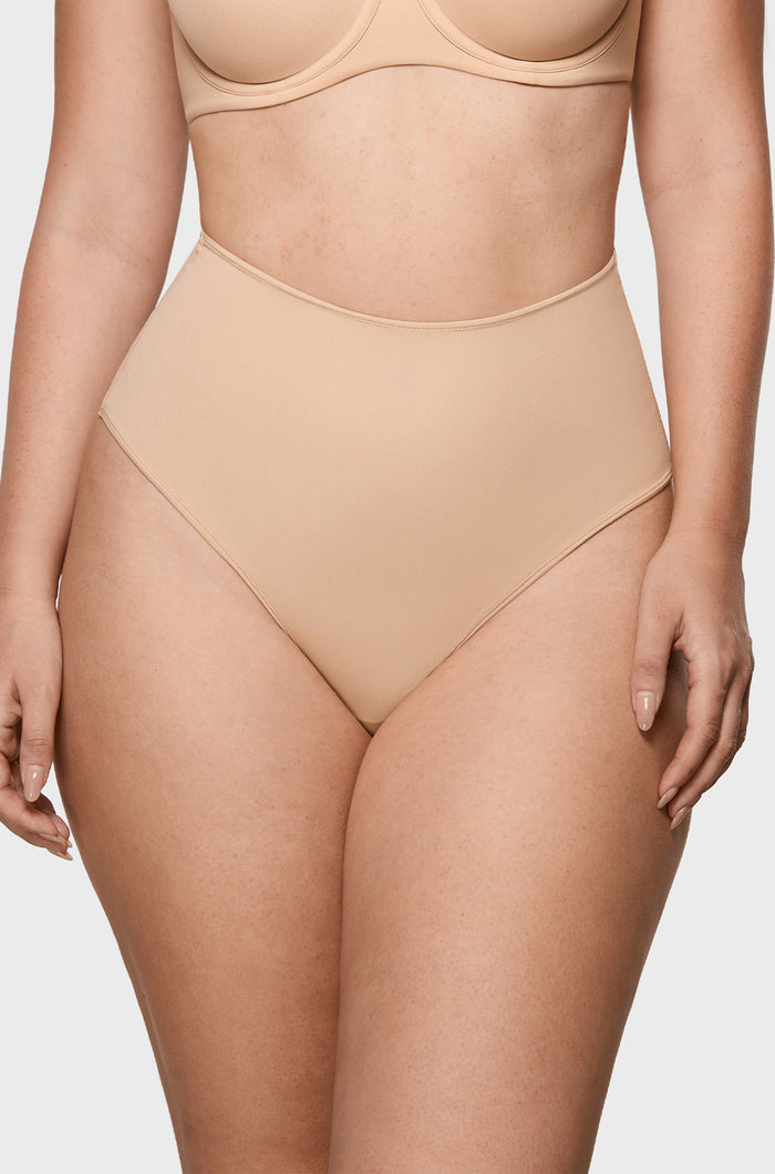 Women's Cozy High Waisted Thongs 3 Pack Basic (3pack)