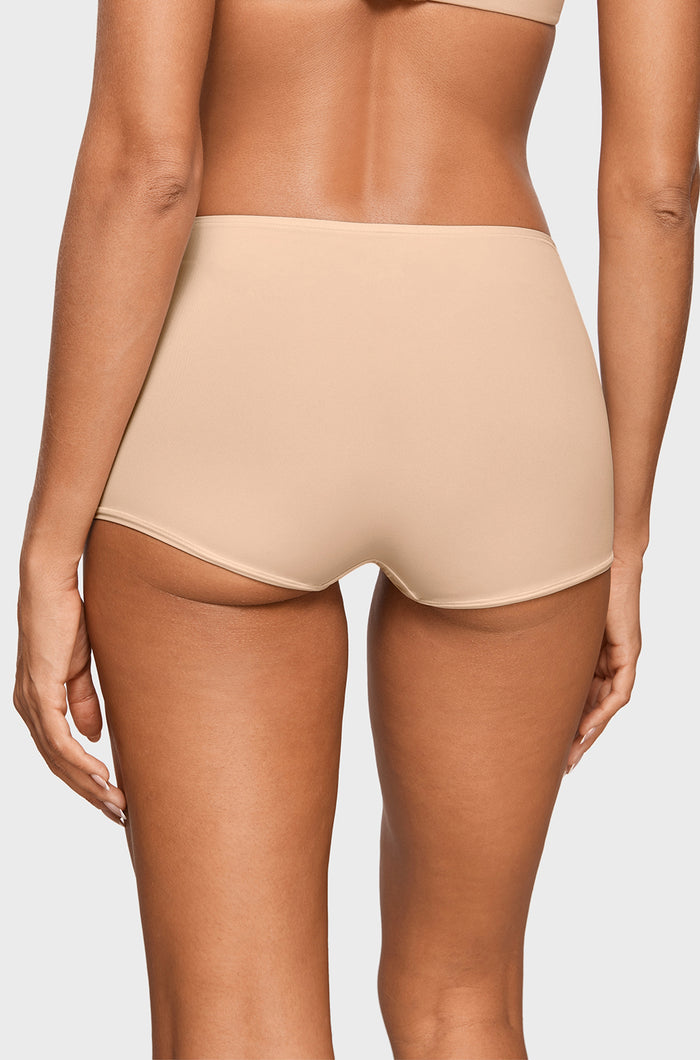 Women's Soft Mid Waist Boy Shorts 3 Pack Basic (3pack)