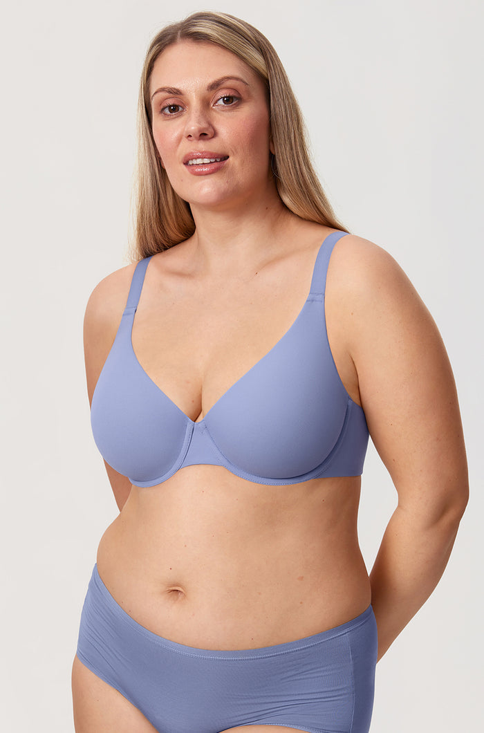 Women's Everyday Plunge Underwire Bra Frost Blue